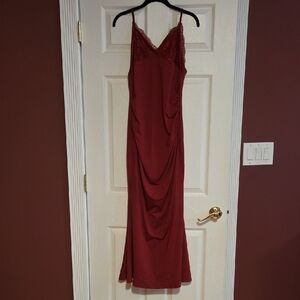 SHEIN Maroon Maxi Dress